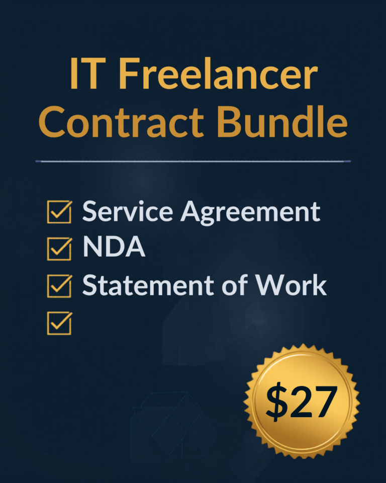 IT Freelancer Contract Bundle — 3 Legal Templates Every IT Consultant Needs