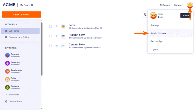 Jotform dashboard and workflow automation platform for small businesses