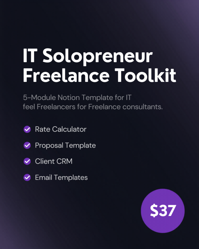 IT Solopreneur Freelance Toolkit — Everything IT Freelancers Need in One Place