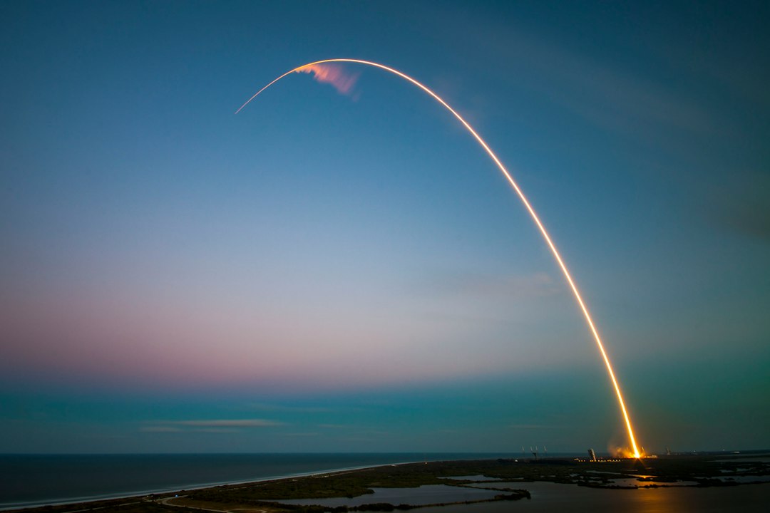 SpaceX orbital AI research: rocket launch supporting experimental edge-computing satellites